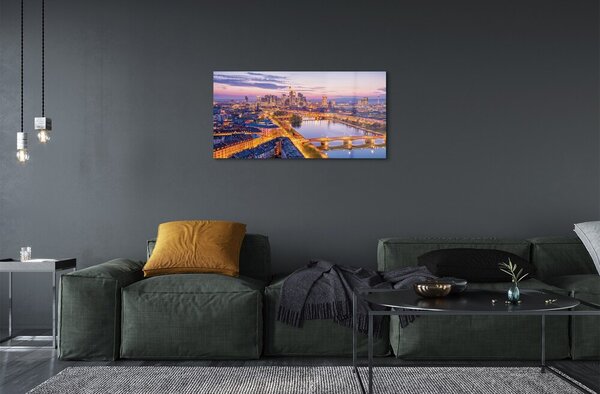 Sklenený obraz Berlín nočné panorama 100x50 cm 2 Prívesky