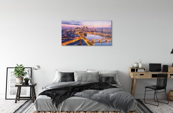 Sklenený obraz Berlín nočné panorama 100x50 cm 2 Prívesky