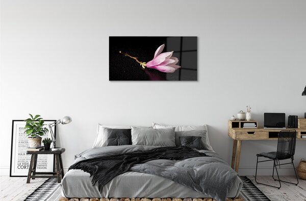 Sklenený obraz kvetina voda 100x50 cm 2 Prívesky