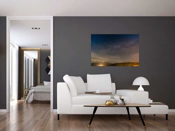 Obraz nočnej oblohy (90x60 cm)