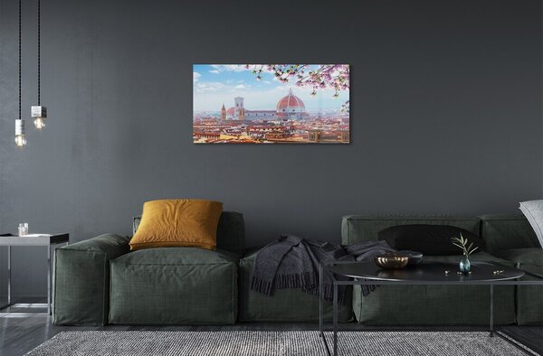 Sklenený obraz Taliansko katedrála panoráma v noci 100x50 cm 2 Prívesky
