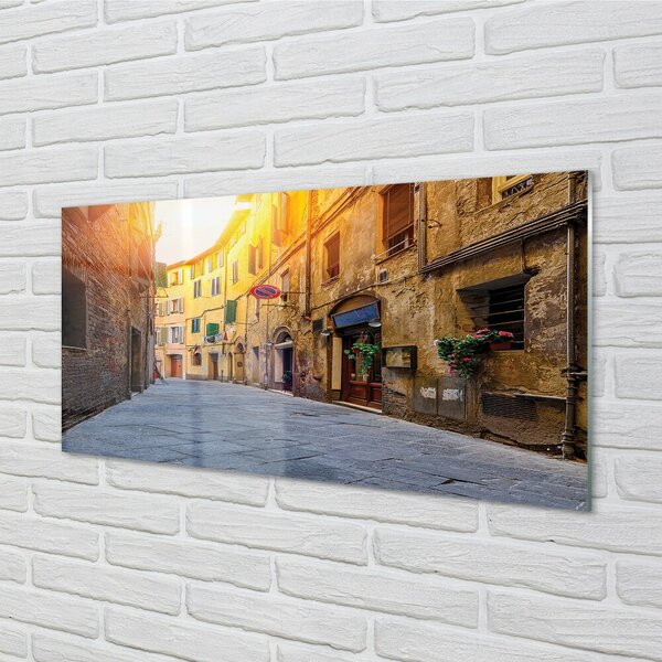 Sklenený obraz Italy Street budovy 100x50 cm 2 Prívesky