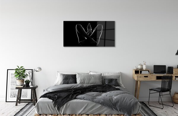 Obraz na skle Nohy a ruky 100x50 cm 2 Prívesky