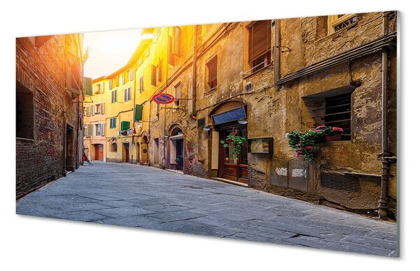 Sklenený obraz Italy Street budovy 100x50 cm 2 Prívesky