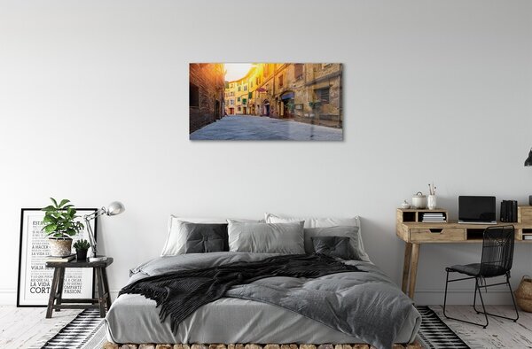 Sklenený obraz Italy Street budovy 100x50 cm 2 Prívesky