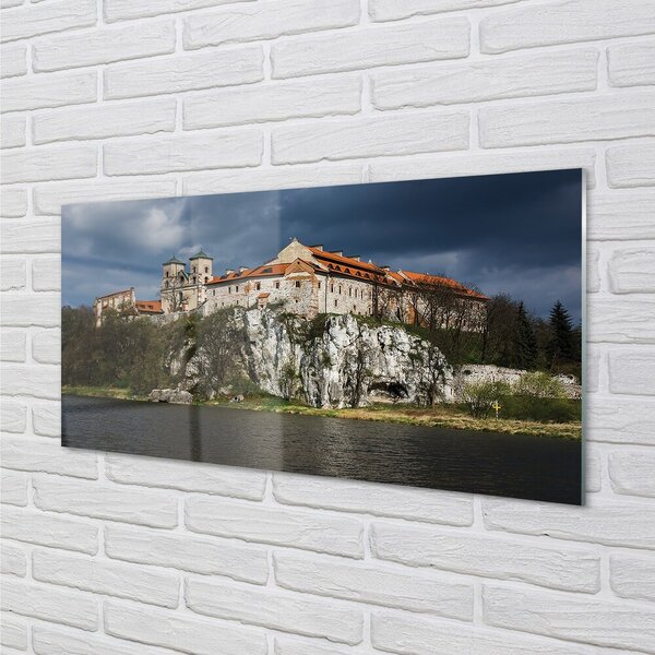 Sklenený obraz Krakow castle River 100x50 cm 2 Prívesky