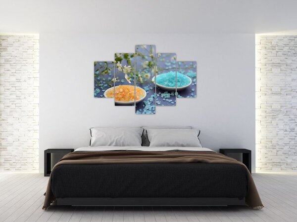 Obraz farebnej morskej soli (150x105 cm)