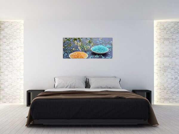 Obraz farebnej morskej soli (120x50 cm)