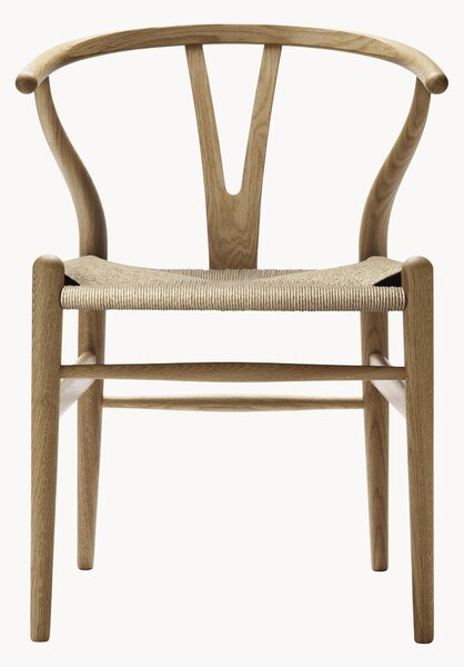 Drevená stolička's tkaným sedadlom CH24 Wishbone Chair