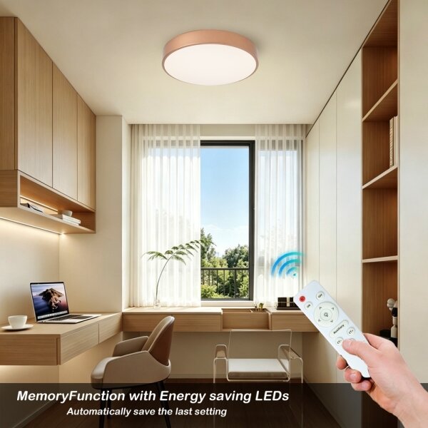 Brilagi - LED Stmievateľné stropné svietidlo POOL LED/48W/230V priemer 40 cm bronzové + diaľkový ovládač
