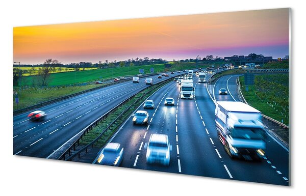 Obraz na skle Car cesty neba 100x50 cm 2 Prívesky