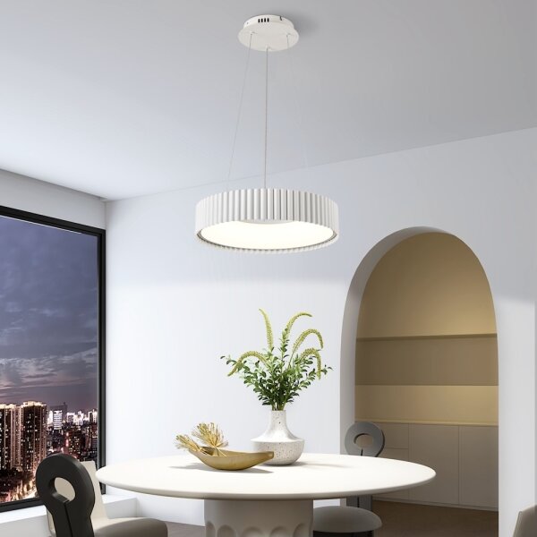 Brilagi - stmievateľný LED luster FALCON MODERN LED/30W/230V pr. 40 cm biela + diaľkový ovládač