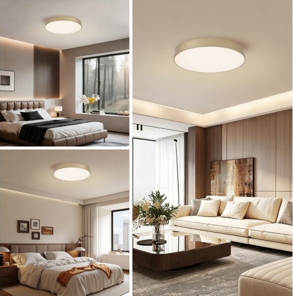 Brilagi - LED stmieiteľné stropné svietidlo POOL LED/60W/230V pr. 50 cm zlaté + DO