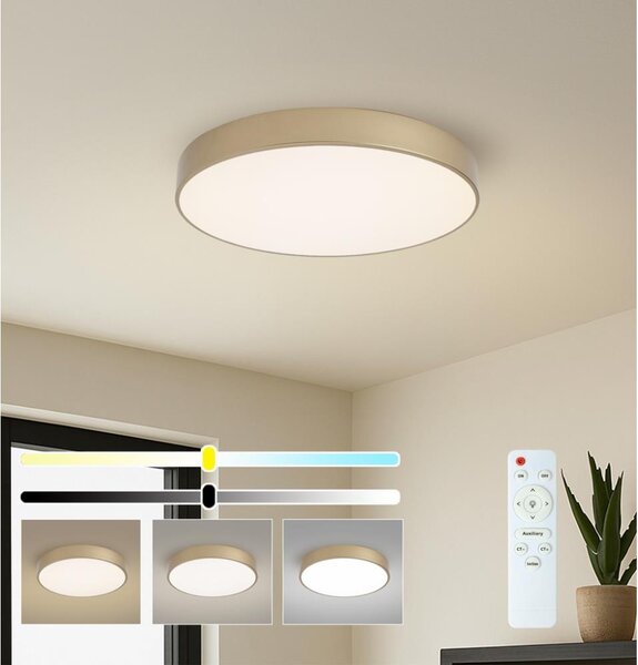 Brilagi - LED stmieiteľné stropné svietidlo POOL LED/60W/230V pr. 50 cm zlaté + DO