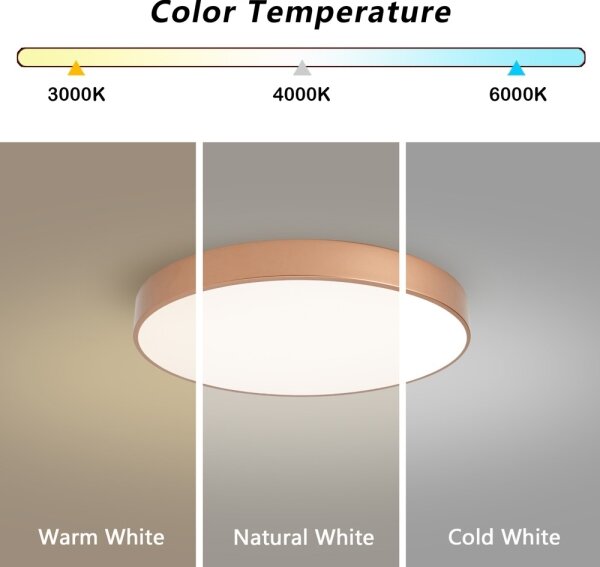 Brilagi - LED stropné svietidlo POOL LED/60W/230V 3000/4000/6000K, priemer 50 cm, bronzové