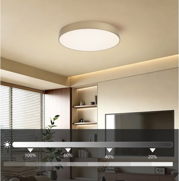 Brilagi - LED stmieiteľné stropné svietidlo POOL LED/60W/230V pr. 50 cm zlaté + DO