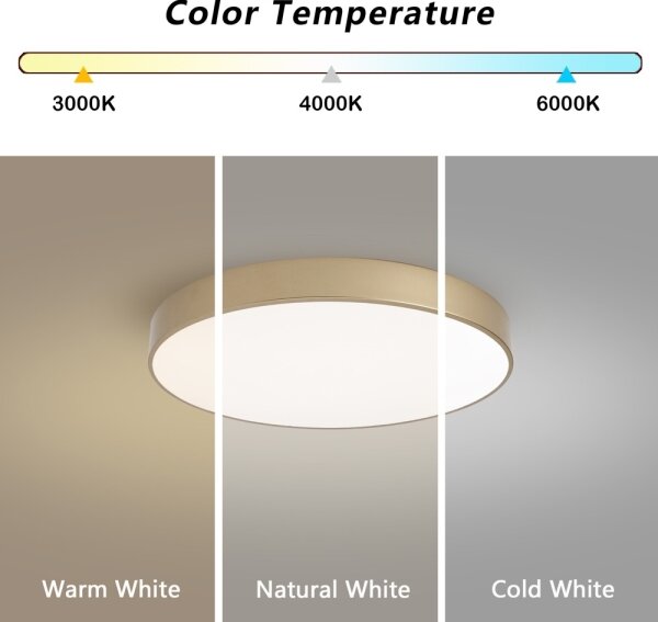 Brilagi - LED stmieiteľné stropné svietidlo POOL LED/60W/230V pr. 50 cm zlaté + DO