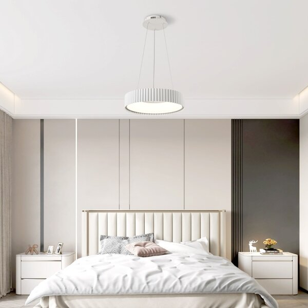 Brilagi - stmievateľný LED luster FALCON MODERN LED/30W/230V pr. 40 cm biela + diaľkový ovládač
