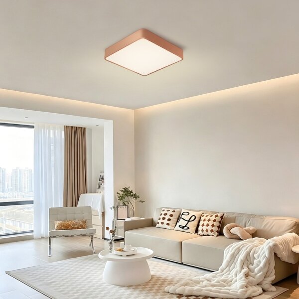 Brilagi - LED stropné svietidlo POOL LED/48W/230V 3000/4000/6000K 50x50 cm bronzové