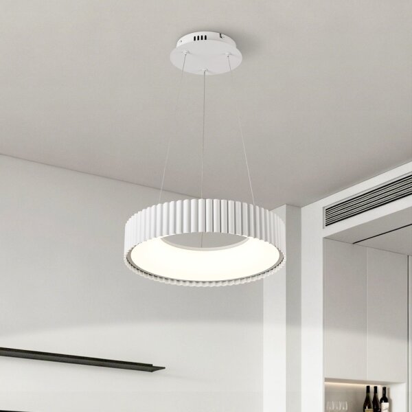 Brilagi - stmievateľný LED luster FALCON MODERN LED/30W/230V pr. 40 cm biela + diaľkový ovládač