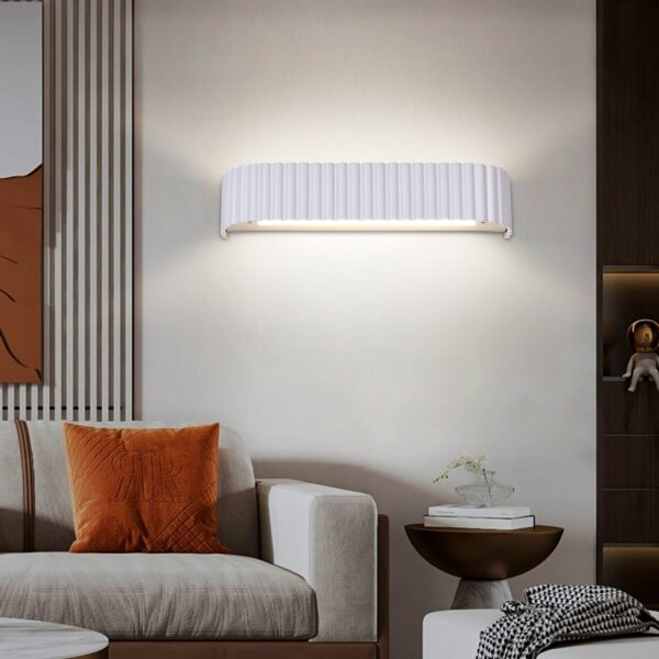 Brilagi - LED stmievateľné nástenné svietidlo FALCON MODERN LED/14W/230V 40 cm biele + diaľkový ovládač