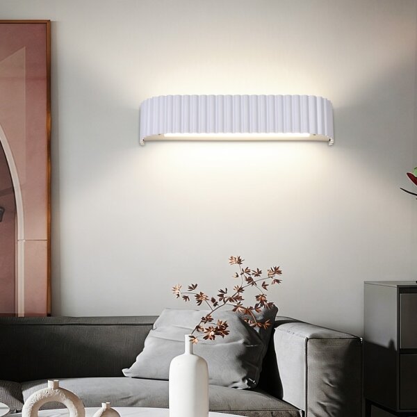 Brilagi - LED stmievateľné nástenné svietidlo FALCON MODERN LED/14W/230V 40 cm biele + diaľkový ovládač
