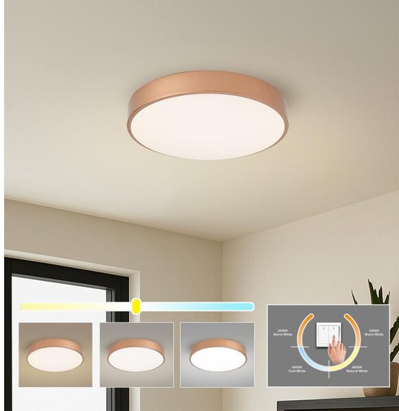 Brilagi - LED stropné svietidlo POOL LED/48W/230V 3000/4000/6000K priemer 40 cm bronzové