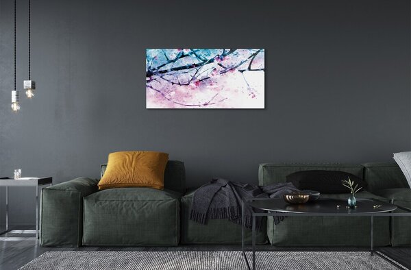 Obraz na skle Strom palice neba 100x50 cm 2 Prívesky