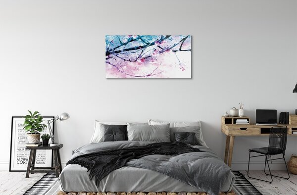 Obraz na skle Strom palice neba 100x50 cm 2 Prívesky