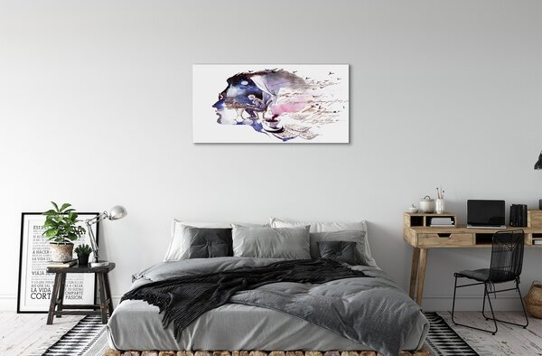 Obraz na skle Obraz tvár človeka 120x60 cm 2 Prívesky