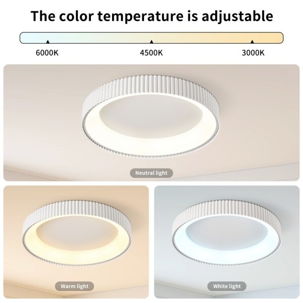 Brilagi - stmievateľné LED stropné svietidlo FALCON MODERN LED/54W/230V 60 cm biele + diaľkové ovládanie