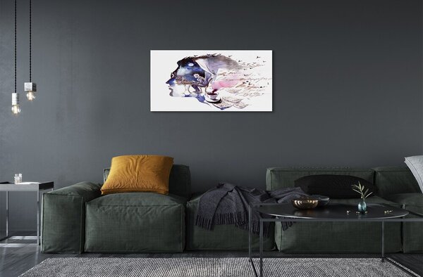 Obraz na skle Obraz tvár človeka 120x60 cm 2 Prívesky