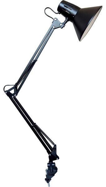 Osram - Stolná lampa s uchytením PANAN 1xE27/11W/230V čierna