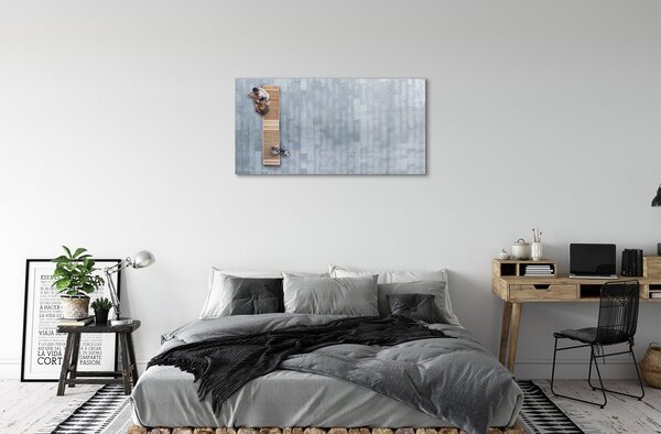 Obraz na skle Muž 100x50 cm 2 Prívesky