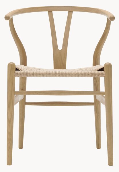 Drevená stolička's tkaným sedadlom CH24 Wishbone Chair