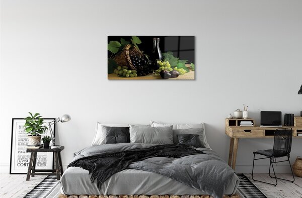 Obraz na skle Smeti muštové listy 100x50 cm 2 Prívesky