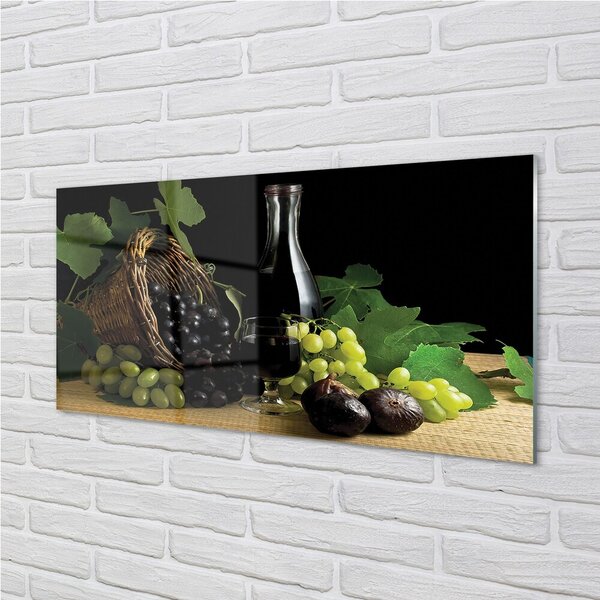 Obraz na skle Smeti muštové listy 100x50 cm 2 Prívesky