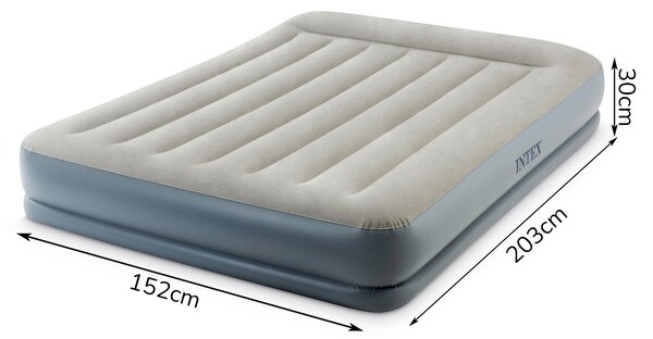 Intex Dvojitý nafukovací matrac Intex 64118ND 203x152 cm s pumpou
