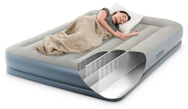 Intex Dvojitý nafukovací matrac Intex 64118ND 203x152 cm s pumpou