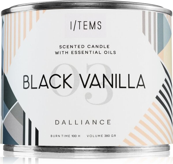 I/TEMS Essential Outdoor Black Vanilla vonkajšia sviečka 380 g