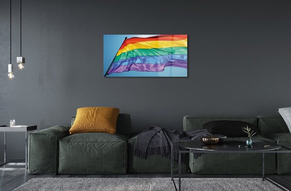 Sklenený obraz farebné vlajky 100x50 cm 2 Prívesky