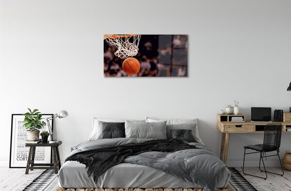 Obraz na skle basketbal 100x50 cm 2 Prívesky