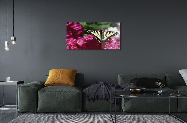 Sklenený obraz kvety motýľ 100x50 cm 2 Prívesky