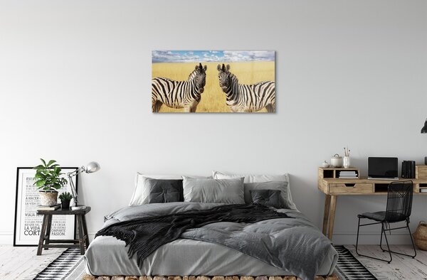 Sklenený obraz zebra box 100x50 cm 2 Prívesky