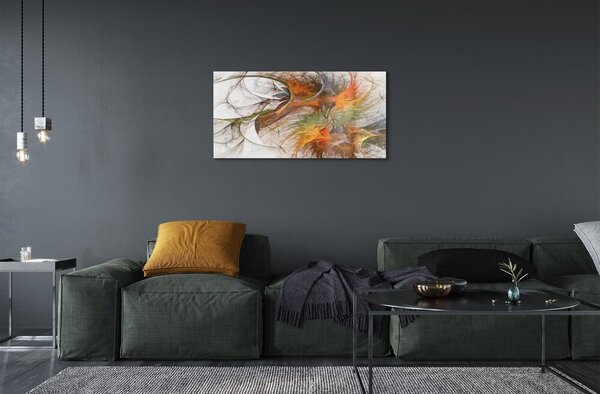 Sklenený obraz Farebné geometrické fraktály 100x50 cm 2 Prívesky