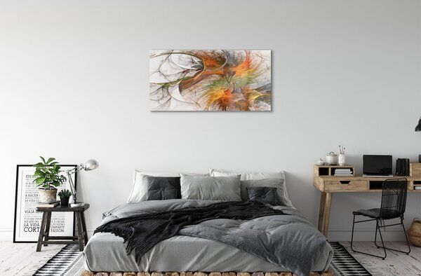 Sklenený obraz Farebné geometrické fraktály 100x50 cm 2 Prívesky