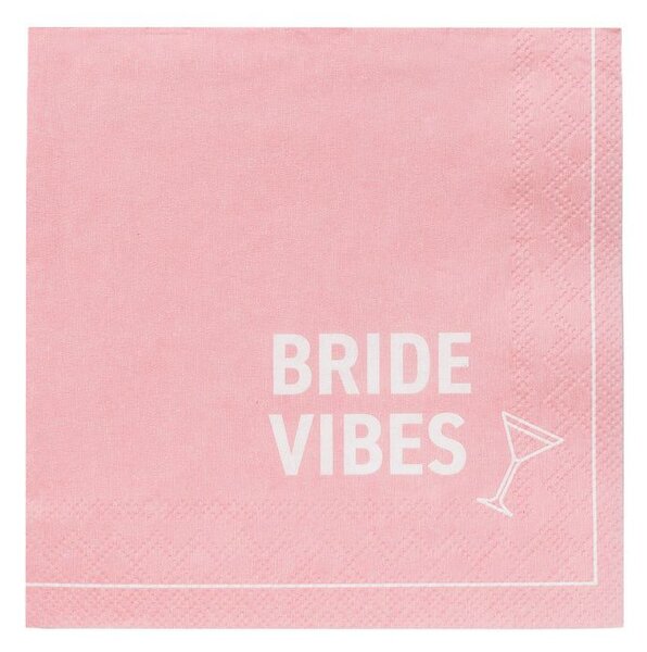 Papierové obrúsky Bride Vibes – 20 ks