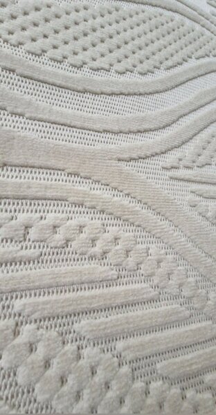 HU Krémovo, béžový moderný koberec TWIST CREAM 31204A Rozmer: 60x100 cm