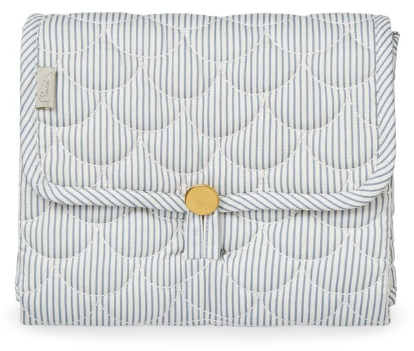 Prešívaná prebaľovacia podložka Classic Stripes Blue