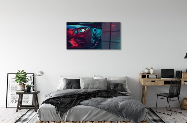Obraz na skle Automatické rozsvietenie svetiel 100x50 cm 2 Prívesky